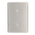 Leviton 84119-40 1-Gang Stainless Steel Wallplate