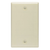 Leviton 86014 1-Gang No Device Blank Wallplate, Standard Size, Thermoset, Box Mount - Ivory