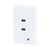 Leviton KB023-W D8000 Commercial Lighting Control Systems, Push Button Station, 2 Buttons: Raise, Lower, Color: White