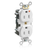 Leviton MT562-IGW Lev-Lok Isolated Ground Duplex Receptacle Outlet