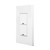 Leviton RDGSW-2FW Color Change Kit with Engraving for GreenMAX¨ Digital Keypad, Light Switch, 2 Button, White