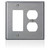 Leviton SJ826-40 2-Gang Stainless Steel Wallplate Leviton SJ826-40 2-Gang Stainless Steel Wallplate