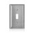 Leviton SS1-40 1-Gang Non-Magnetic Stainless Steel Toggle Switch Wallplate, Standard Size C-Series