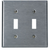 Leviton SSJ2-40 2-Gang Stainless Steel Wallplate Leviton SSJ2-40 2-Gang Stainless Steel Wallplate