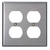 Leviton SSJ82-40 2-Gang Stainless Steel Wallplate Leviton SSJ82-40 2-Gang Stainless Steel Wallplate