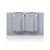 Leviton WM1D-GY 1-Gang Weatherproof Cover for Duplex Receptacles, Metallic Enclosure, Flat Lid, Includes Weatherproof Cover, Weatherproof Gasket and Mounting Screws - GRAY