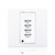 Leviton ZMDSW-S4W Discontinued Product. Z-Max Digital Switch, 3x3 Faceplate, 4 button, American Standard, White