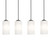 AFX Lighting LEOP04***LNR4 Leo 4 Light Linear Pendant