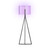 Majestic Lighting FL1241 Matte Black Floor Lamp with Purple Organza Shade