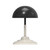 Majestic Lighting TL1281 Matte Black Shade with White Marble Base