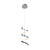 Majestic Lighting P1233 Modern Chrome Integrated LED Pendant (52W, 3000K, CRI 80), 120V AC, TRIAC Dimmable