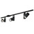 Nora Lighting NTLE-84230FS 4-ft Track Pack with (3) Aiden 2200lm LED 80+ CRI 3000K Flood Track Heads, Silver