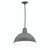 Nora Lighting NRLM-16C3830GMWLE4 16" RLM LED Shade, 3800lm, 3000K, Gun Metal/White, 120V 0-10V/Triac/ELV & 277V 0-10V Dimming