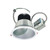 Nora Lighting NCR2-863527SE6BSF 8" Sapphire II Retrofit Wall Wash, 3500lm, 46W, 2700K, 20-Degrees Spot, 120-277V 0-10V Dimming, Black Self Flanged