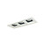 Nora Lighting NMIOT-13-B-FGW-CDX-10-MPW Iolite MLS 3-Head Trim Set, Black Flange, Comfort Dim, 800lm, MPW Fixed Downlt./Adj. Gimbal/Wall Wash Trims