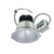 Nora Lighting NCR2-812527FE6BSF 8" Sapphire II Retrofit Open Reflector, 2500lm, 30W, 2700K, 60-Degrees Flood, 120-277V 0-10V Dimming, Black Self Flanged