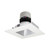 Nora Lighting NPR-4SNDSQCDXHZMPW 4" Pearl LED Square Retrofit Reflector with Square Aperture, 800lm / 12W, Comfort Dim, Haze Reflector / Matte Powder White Flange