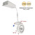 Nora Lighting NMW-427MPW 4" M-Wave Can-less Adjustable LED Downlight, 2700K, Matte Powder White finish