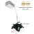 Nora Lighting NM2-2R2705027BB 2" M2 Round LED Adjustable Elbow, 500lm / 7W, 2700K, 120V, Matte Black