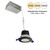 Nora Lighting NM2-2RDCS6027BB 2" M2 Round LED Lensed Downlight, 600lm / 8W, 2700K, 120V, Matte Black