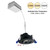 Nora Lighting NM2-2RG4030BB 2" M2 Round LED Adjustable Gimbal, 400lm / 6W, 3000K, 120V, Matte Black