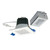 Nora Lighting NM2-2SDC6030MPW 2" M2 Square LED Downlight, 600lm / 8W, 3000K, 120V, Matte Powder White