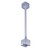 NT-324S - 36" Track Extension Rod, 1 or 2 Circuit Track, Silver - Nora Lighting