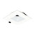 Nora Lighting NIOC-4SNDSQMPW 4" Iolite Can-less Square Downlight Trim, Matte Powder White finish