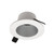 Nora Lighting NIOC-2RNDCHW 2" Iolite Can-less Round Downlight Trim, Haze Reflector / White Flange