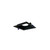 NM2-MLS1BB - MLS 1-Head Plate for 2" M2 LED Series, Matte Black - Nora Lighting
