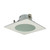 Nora Lighting NL-4826W 4" FLAT FROST LENS,SQ TRM WHT