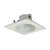 Nora Lighting NL-4827W 4" FLAT FRO LEN,CLR CTR SQ WH