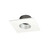 Nora Lighting NIOC-1SNGHW 1" Iolite Can-less Square Downlight Trim, Haze Reflector / White Flange