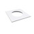 Nora Lighting NM2-2SGTMPW Square Trim for NM2-2RG, Matte Powder White