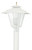 Wave Lighting 113-LR12 COLONIAL POST TOP W/GLASS CHIMNEY