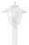 Wave Lighting 113-LT12 COLONIAL POST TOP W/GLASS CHIMNEY