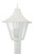 Wave Lighting 611-LT12 VANGUARD POST TOP W/GLASS CHIMNEY