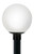 Wave Lighting 8002-LT12 (BP/WP) 14_ GLOBE POST TOP