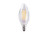 Halco Lighting Technologies 14033 LED Bullet (B11) Filament Bulb Clear Candelabra (E12) Base 120V 500 Lumen 15000 hours 82 CRI Dimmable