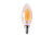 Halco Lighting Technologies 14034 LED Bullet (B11) Filament Bulb Amber Candelabra (E12) Base 120V 400 Lumen 15000 hours 82 CRI Dimmable