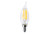 Halco Lighting Technologies 14042 LED Chandelier (CA10) Filament Bulb Clear Candelabra (E12) Base 120V 350 Lumen 15000 hours 82 CRI Dimmable
