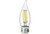 Halco Lighting Technologies 14045 LED Chandelier (CA10) Filament Bulb Clear Medium (E26) Base 120V 500 Lumen 15000 hours 82 CRI Dimmable
