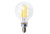 Halco Lighting Technologies 14046 LED Globe (G16.5) Filament Bulb Clear Candelabra (E12) Base 120V 250 Lumen 15000 hours 82 CRI Dimmable