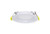 Halco Lighting Technologies 17116 ProLED Select Direct Fit Slim Downlight 3in 8W 500lm Color Selectable Baffle Trim