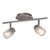 Galaxy Lighting 753242BN Two-Light Track Lighting Fixture with Frosted/Clear Edges Glass Shades