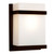 Galaxy Lighting 215580BZ 1-Light Outdoor/Indoor Wall Sconce - Bronze with Satin White Glass