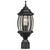 Galaxy Lighting 301093BK Outdoor Cast Aluminum Post Lantern - Black w/ Clear Beveled Glass