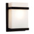 Galaxy Lighting 215580BK 1-Light Outdoor/Indoor Wall Sconce - Black with Satin White Glass