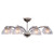 Galaxy Lighting 800854CH Eight Light Chandelier - Chrome with Frosted / Clear Glass