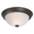 Galaxy Lighting 625021ORB Flush Mount - Oil Rubbed Bronze w/ Frosted Melon Glass